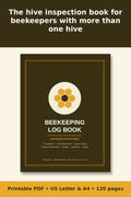 Beekeeping Log Book – printable PDF preview 1