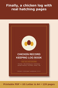 Chicken Record Keeping Log Book – printable PDF preview 1
