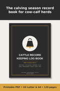 Cattle Record Keeping Log Book – printable PDF preview 1