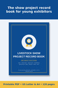Livestock Show Project Record Book – printable PDF preview 1