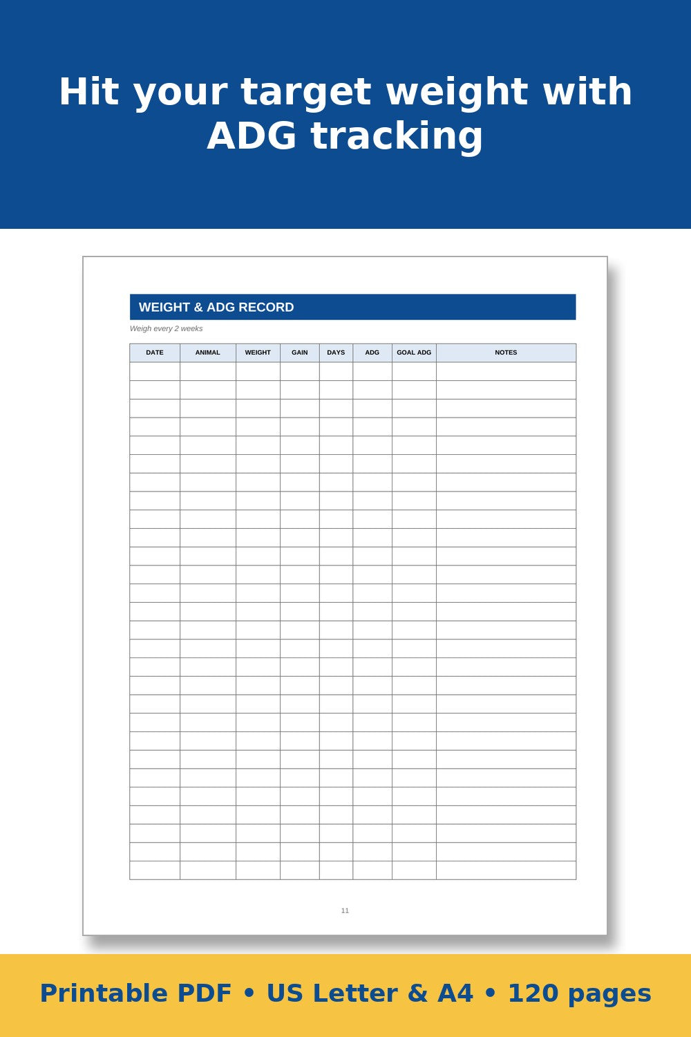 Livestock Show Project Record Book – printable PDF preview 2