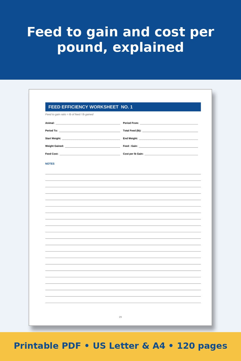 Livestock Show Project Record Book – printable PDF preview 3