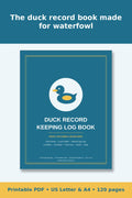 Duck Record Keeping Log Book – printable PDF preview 1