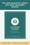 Soap Making Log Book – printable PDF preview 1