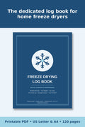 Freeze Drying Log Book – printable PDF preview 1