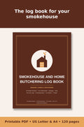 Smokehouse and Home Butchering Log Book – printable PDF preview 1