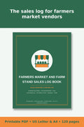 Farmers Market and Farm Stand Sales Log Book – printable PDF preview 1