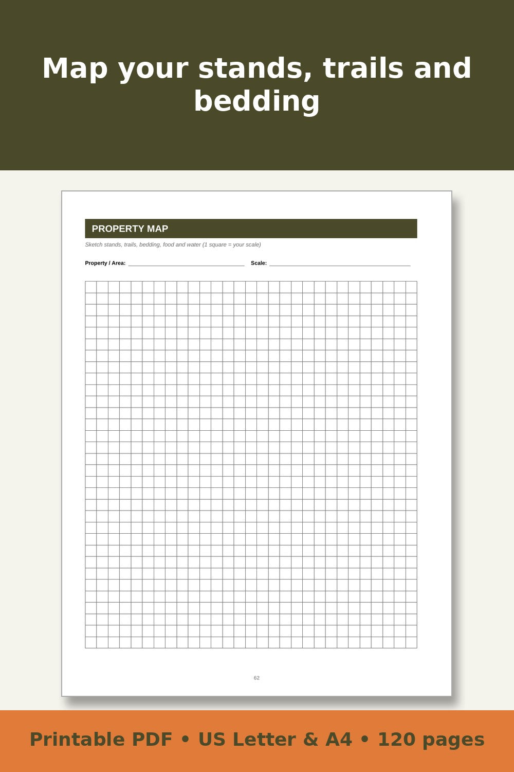 Hunting Log Book and Game Harvest Record – printable PDF preview 5