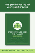 Greenhouse Log Book and Planner – printable PDF preview 1
