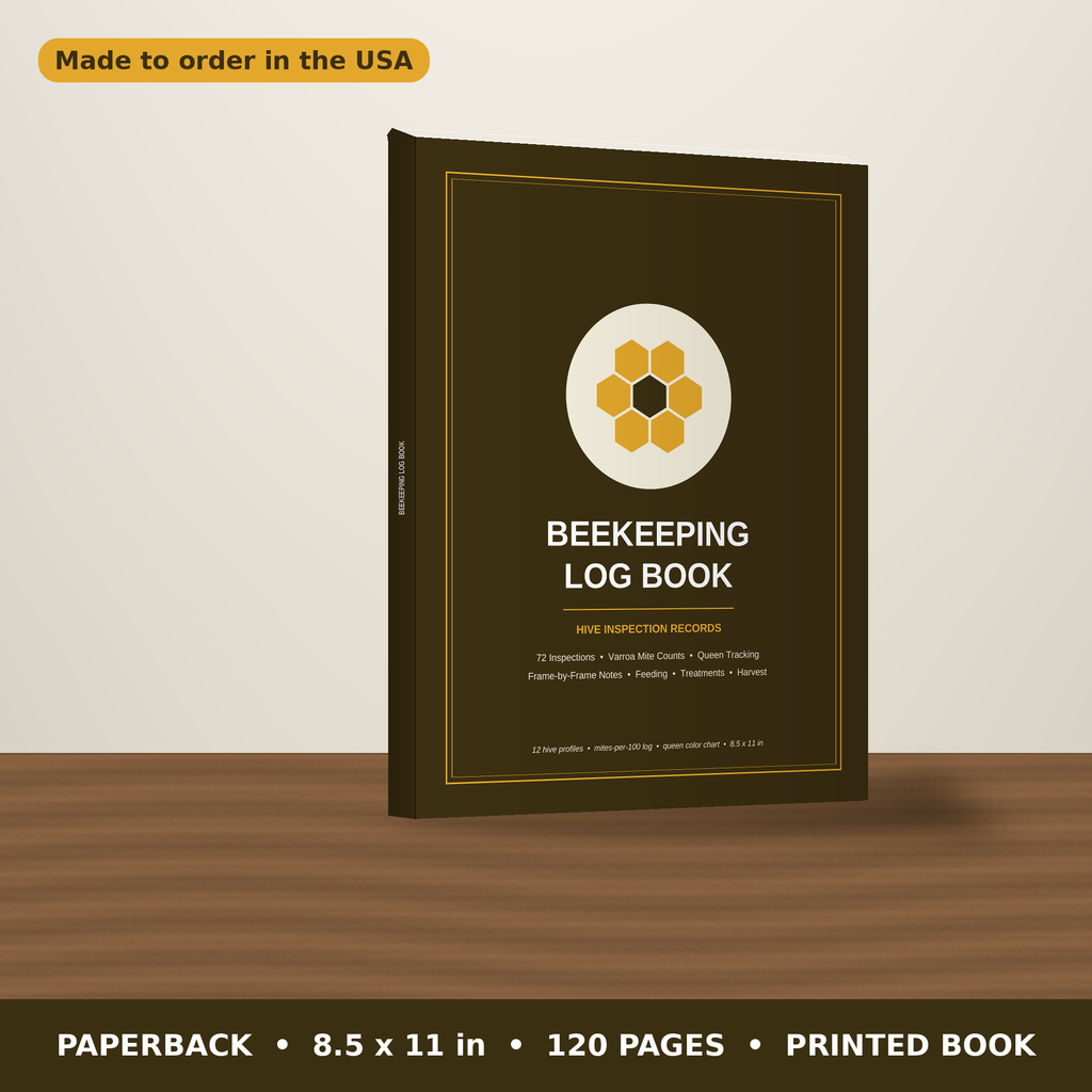 Beekeeping Log Book – paperback