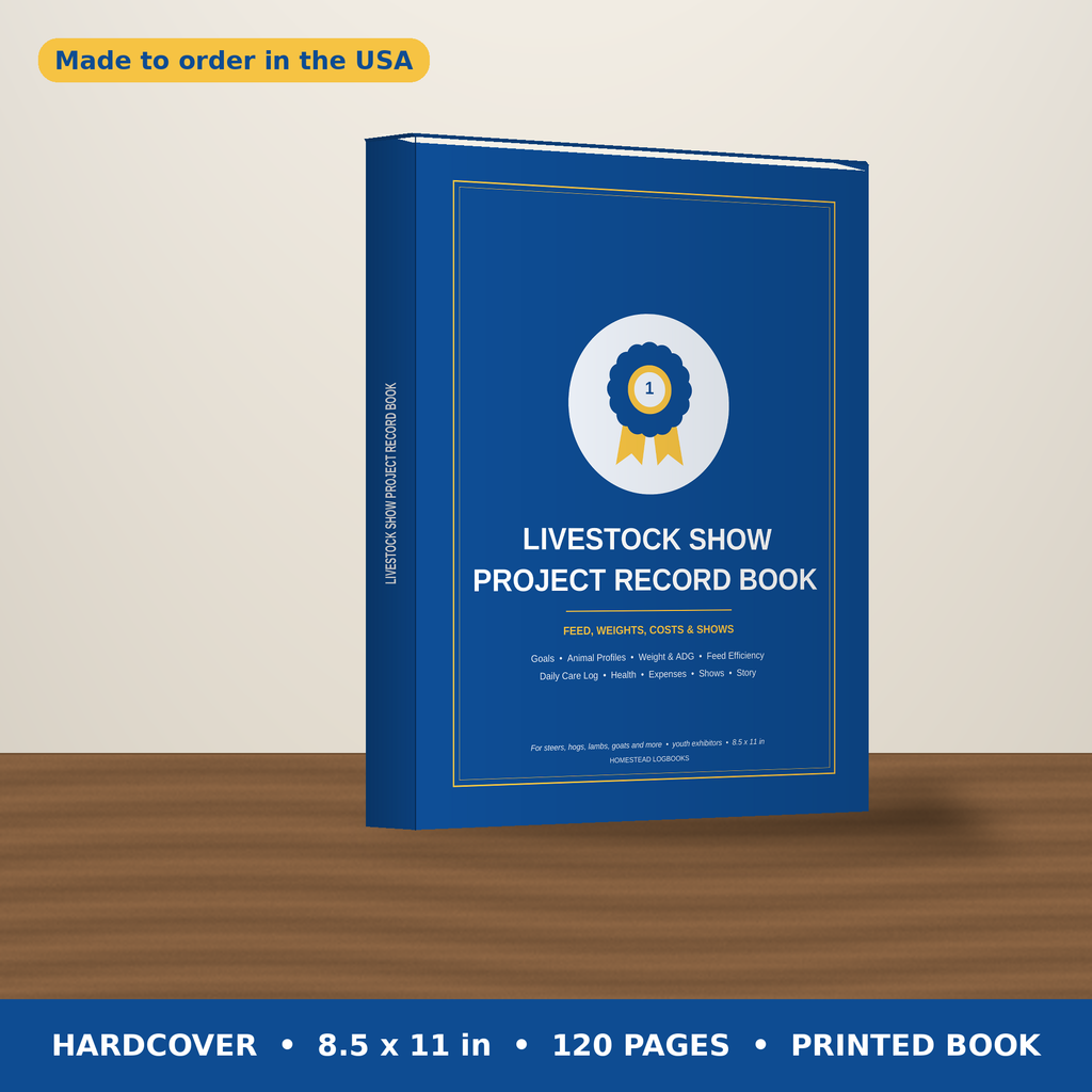 Livestock Show Project Record Book – hardcover