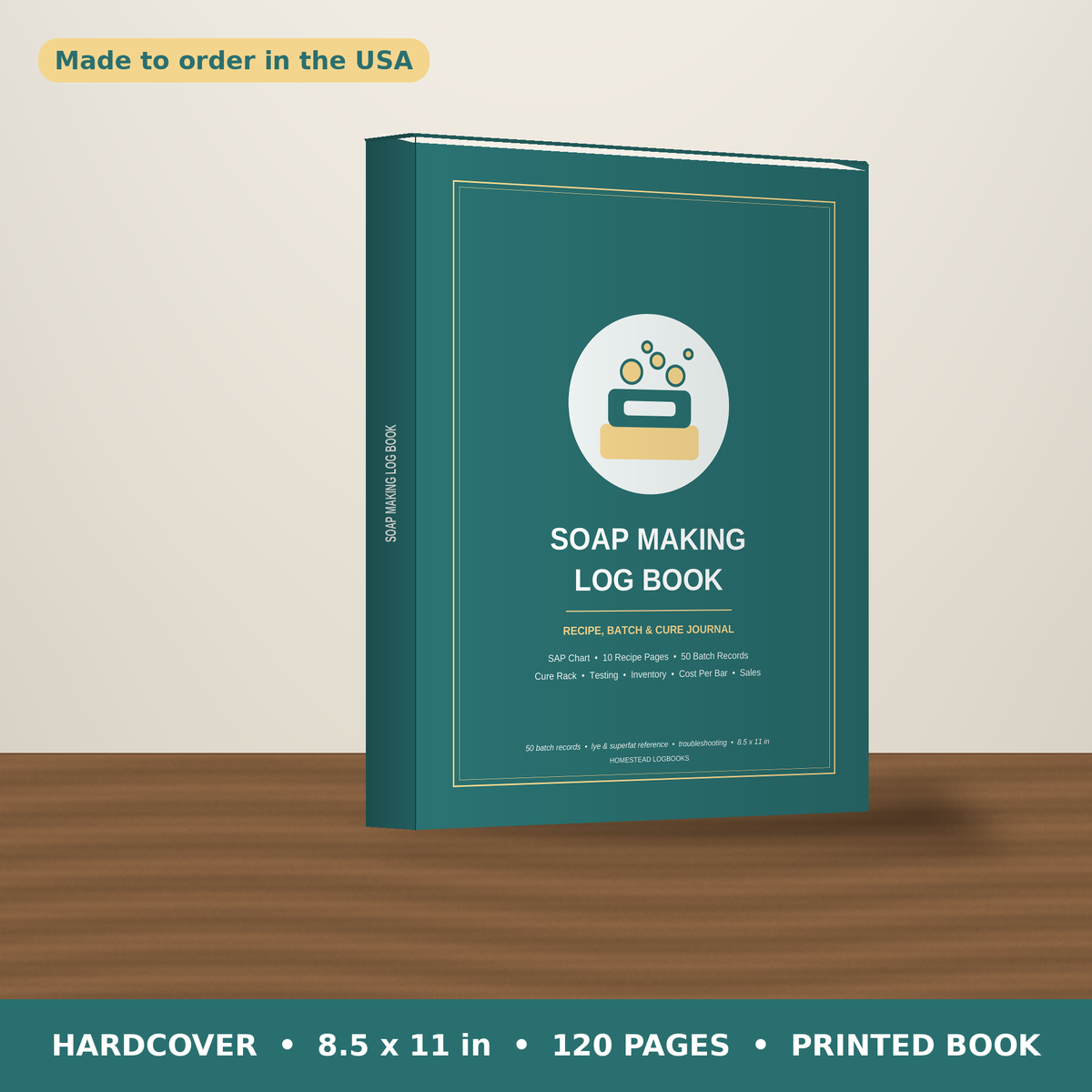 Soap Making Log Book – hardcover