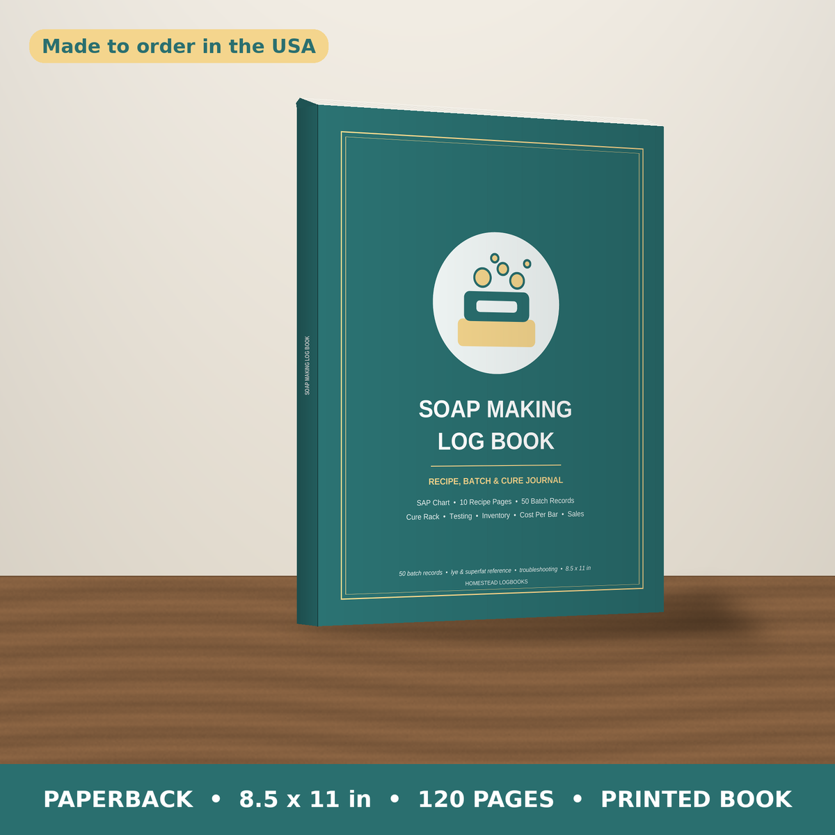 Soap Making Log Book – paperback