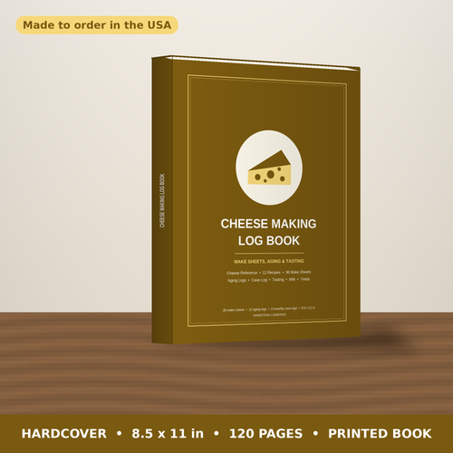 Cheese Making Log Book – hardcover
