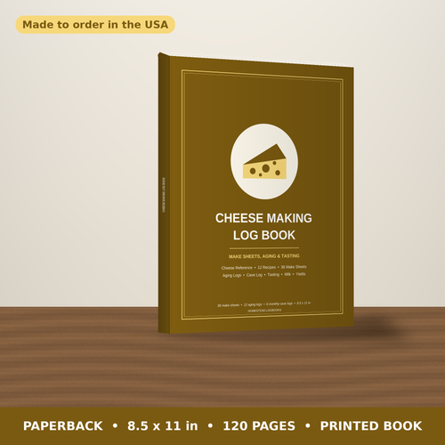 Cheese Making Log Book – paperback