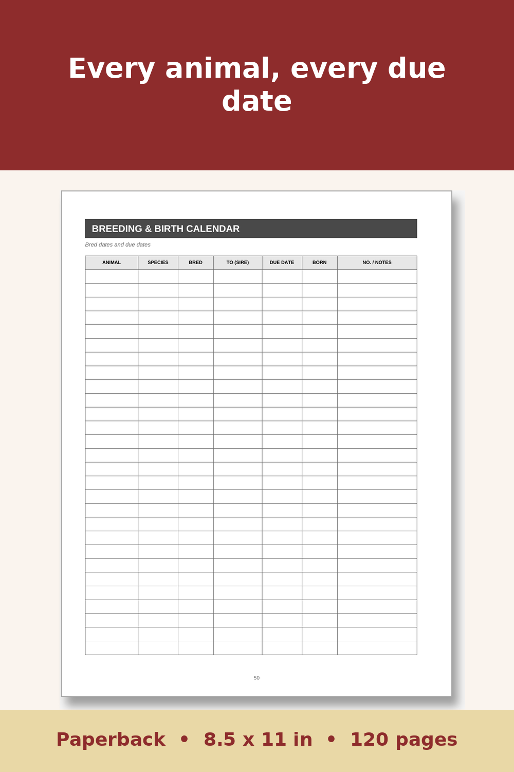 Homestead Planner and Record Book – inside page