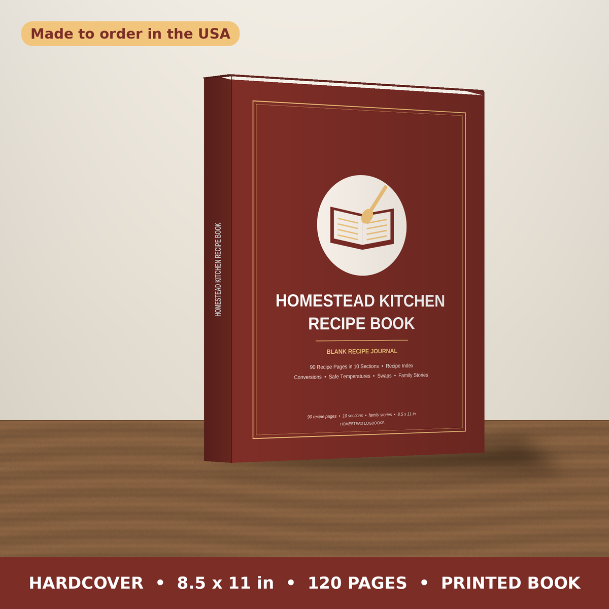 Homestead Kitchen Recipe Book – hardcover